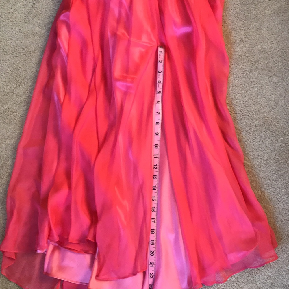 La Femme Pink Prom dress w rhinestones size 0 - Picture 15 of 17